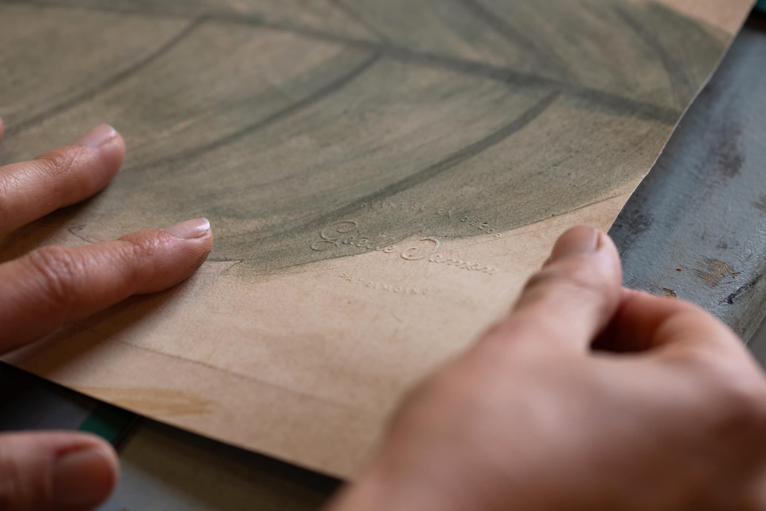 Papier peint à la main Kakemono