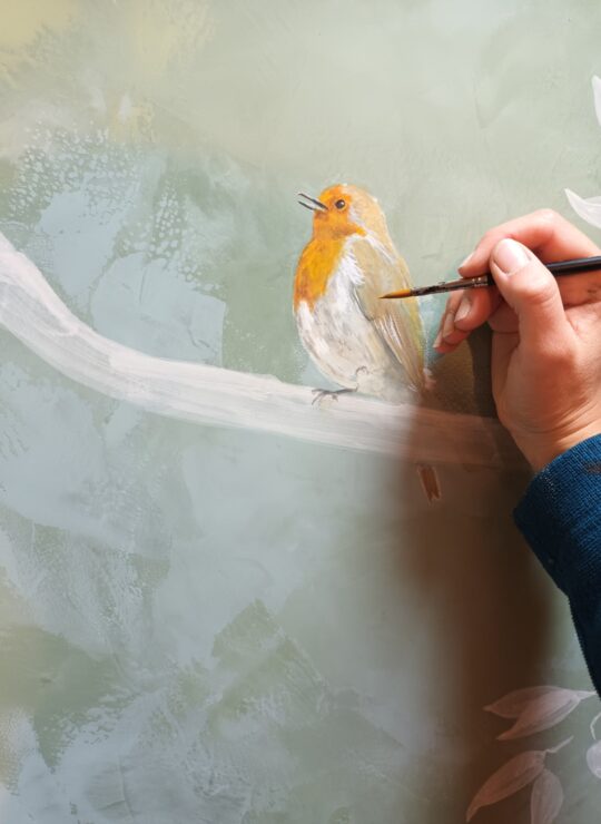 oiseau portrait main